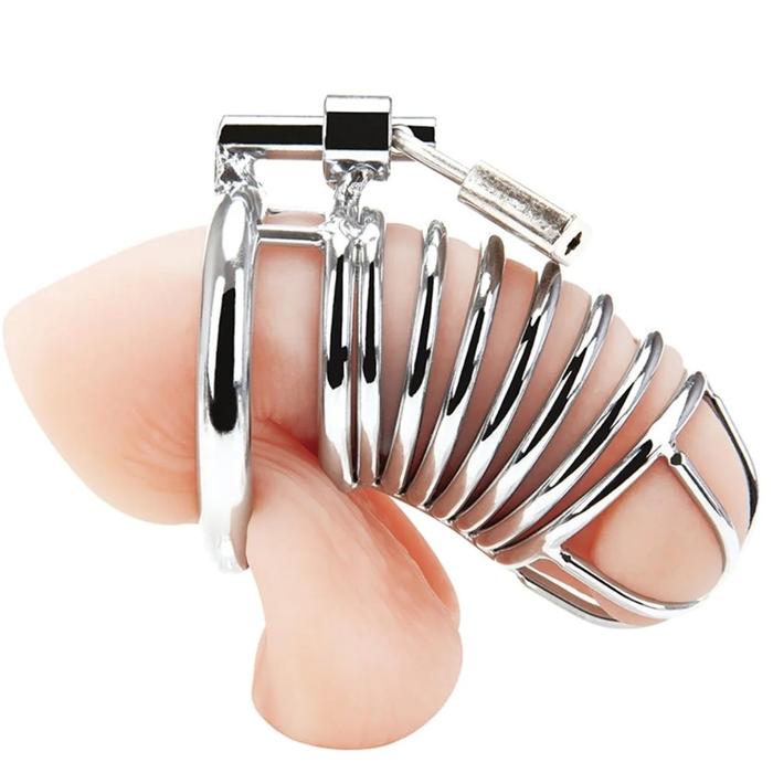 Sexual World Master Male Chastity Blueline Metal Penis Kilidi 45 mm