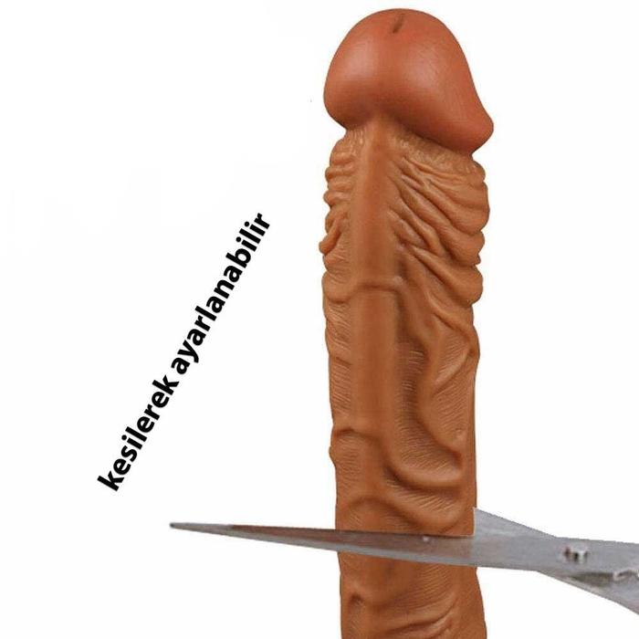 Erox Mega Enlarger Sleeve Prtiko Whty Yumuşak Et Doku Realistik Penis Kılıfı