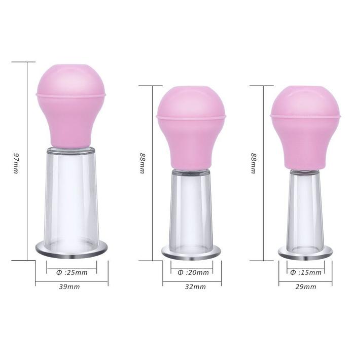 Erox Nipple Sucker Two Pcs. Erojen Bölge Vakum Pompası