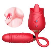 Erox Rose Tongue Dil ve İleri Geri Hareketli Gül Vibratör