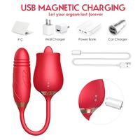Erox Rose Tongue Dil ve İleri Geri Hareketli Gül Vibratör