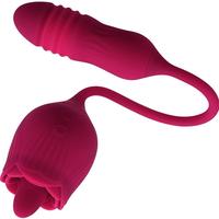 Erox Rose Tongue Dil ve İleri Geri Hareketli Gül Vibratör