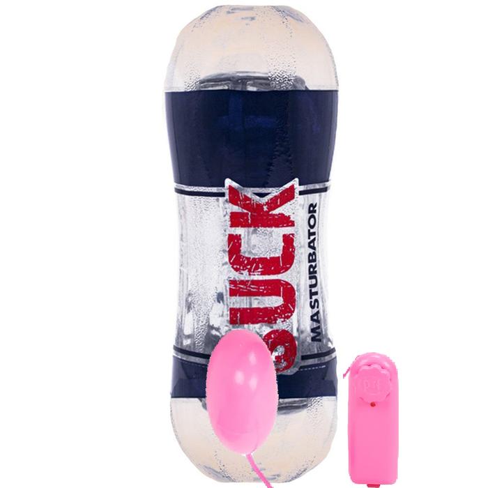 Erox Sucking Cup For Men Vibration Masturbation Çift Taraflı Realistik Titreşimli Vajina
