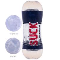 Erox Sucking Cup For Men Vibration Masturbation Çift Taraflı Realistik Titreşimli Vajina