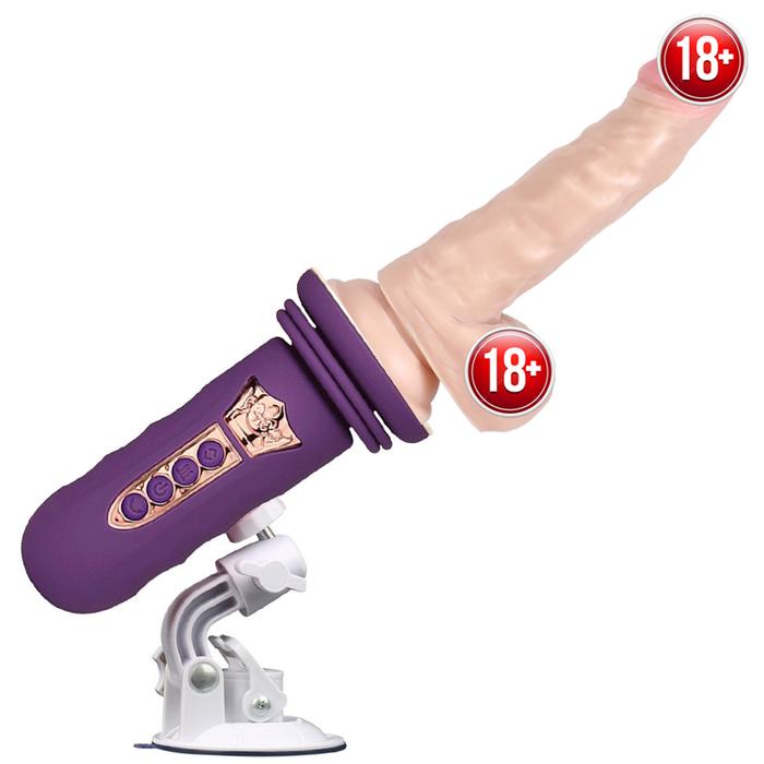 Sexual World The Sex Machseks makine With Dildo Realistik Penis Uyumlu Sex Makinesi-Purple
