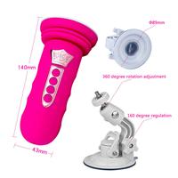 Sexual World The Sex Machine With Dildo Realistik Penis Uyumlu Sex Makinesi-Pink