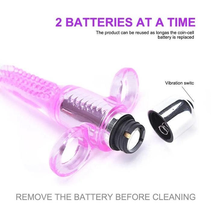 Sexual World To Me Finger Vibe Black Parmak Vibratör-Purple