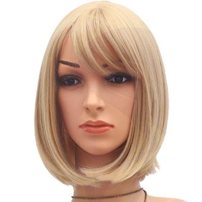 Erox Toupee Hair Kanekalon Fiber Sentetik Peruk Sarı İpek Saç