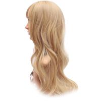 Erox Toupee Hair Kanekalon Fiber Sentetik Peruk Sarı Uzun İpek Saç