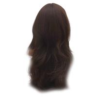 Erox Toupee Hair Kanekalon Fiber Sentetik Peruk Siyah Uzun İpek Saç