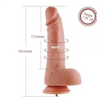 Hismith Premium Sex Machine 8 İnc Natural Doku Titreşimli Realistik Penis