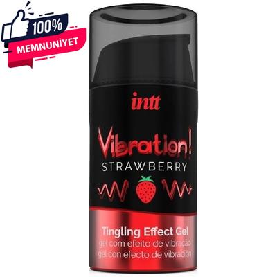 İntt Vibration Strawberry Gel 15 ml. Çilek Aromalı Sıvı Vibratör
