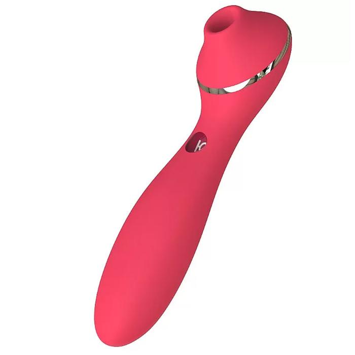 KissToy Polly Plus 2 In 1 Emiş Güçlü Klitoral Vibratör-Red