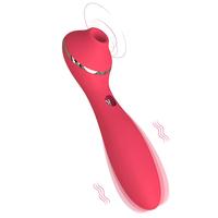 KissToy Polly Plus 2 In 1 Emiş Güçlü Klitoral Vibratör-Red