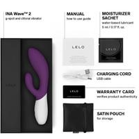 Lelo İna Wave 2 Plum G-Spot Hareketli Rabbit Vibratör