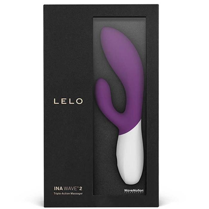 Lelo İna Wave 2 Plum G-Spot Hareketli Rabbit Vibratör