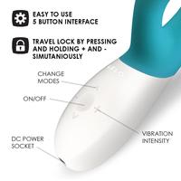 Lelo İna Wave Vibratör Ocean Blue Hareketli Rabbit G-Spot Vibratör