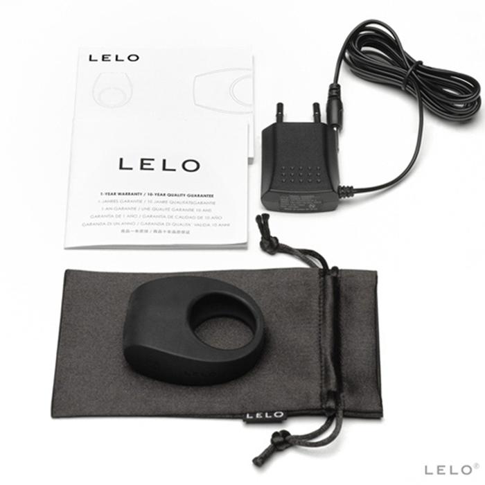 Lelo Tor 2 Vibrating Cock Ring Black Titreşimli Penis Halkası