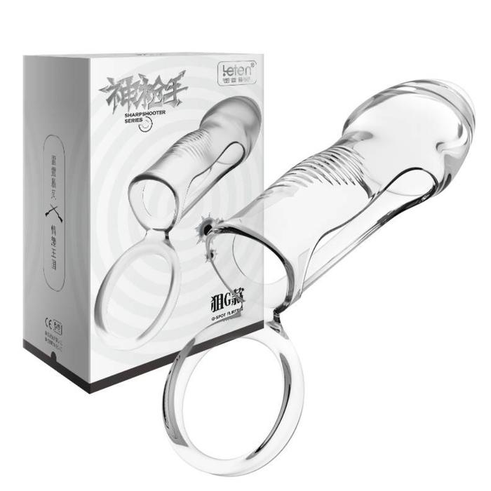 Leten Crystal Penis Sleeve G Point Penis Kılıfı