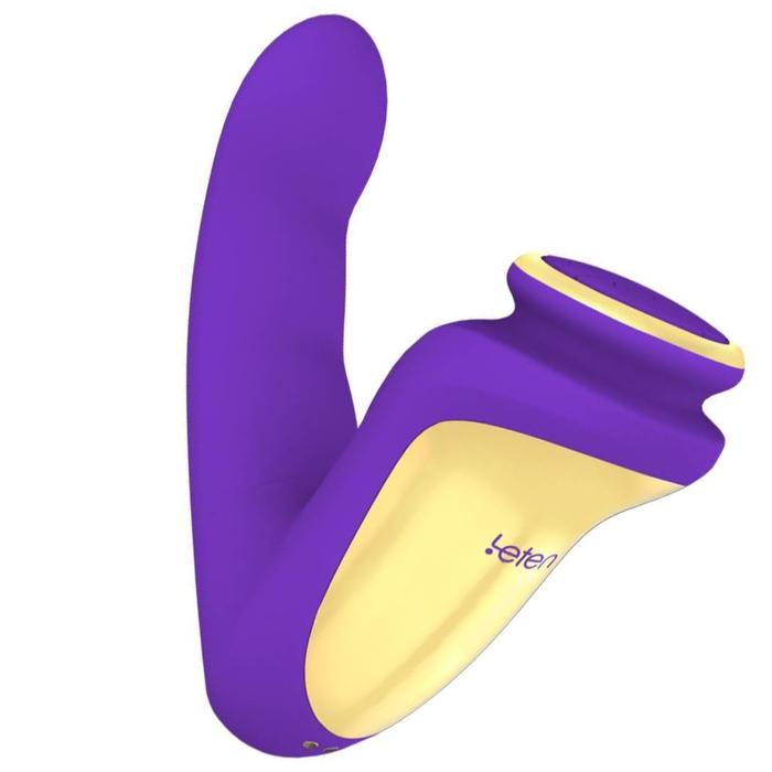 Leten Finger Isıtılabilir G-Spot Orgazm Vibratör-Purple