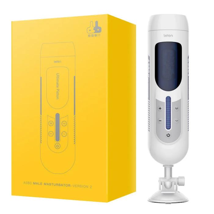 Leten New A380II Piston Telescopic Male Masturbator İleri Geri Hareketli Vajina