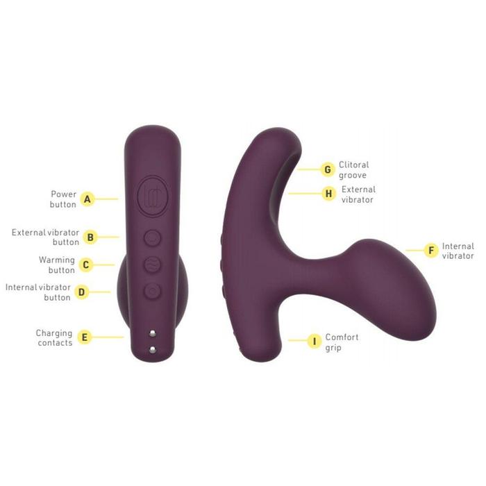Lora Dicarlo Dual Vibration Warming Plug Isıtmalı ve Titreşimli Anal Vibratör