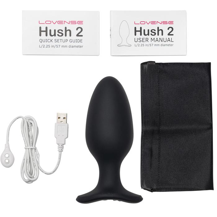 Lovense Hush 2 Large 57 mm Telefon Kontrollü Titreşimli Anal Plug