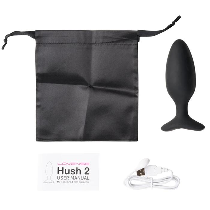 Lovense Hush 2 Medium 44 mm Telefon Kontrollü Titreşimli Anal Plug
