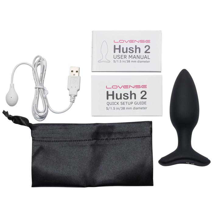 Lovense Hush 2 Small 38 mm Telefon Kontrollü Titreşimli Anal Plug