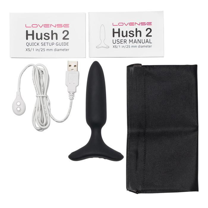 Lovense Hush 2 X-Small Telefon Kontrollü Titreşimli Anal Plug