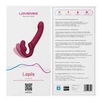 Lovense Lapis Uygulama Kontrollü Titreşimli Straplez Strapon