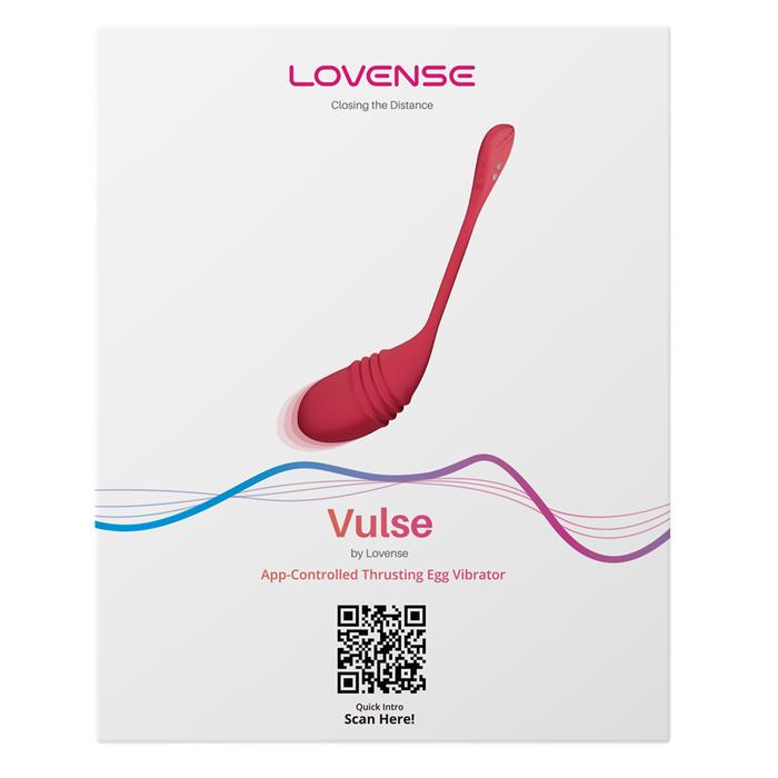 Lovense Vulse App-Controlleds Thrusting & Vibrating Egg Telefon Kontrollü Giyilebilir Vibratör