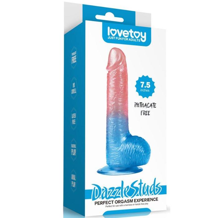 Lovetoy Dazzle Studs Jel Dildo 23 cm Realistik Penis LV318014