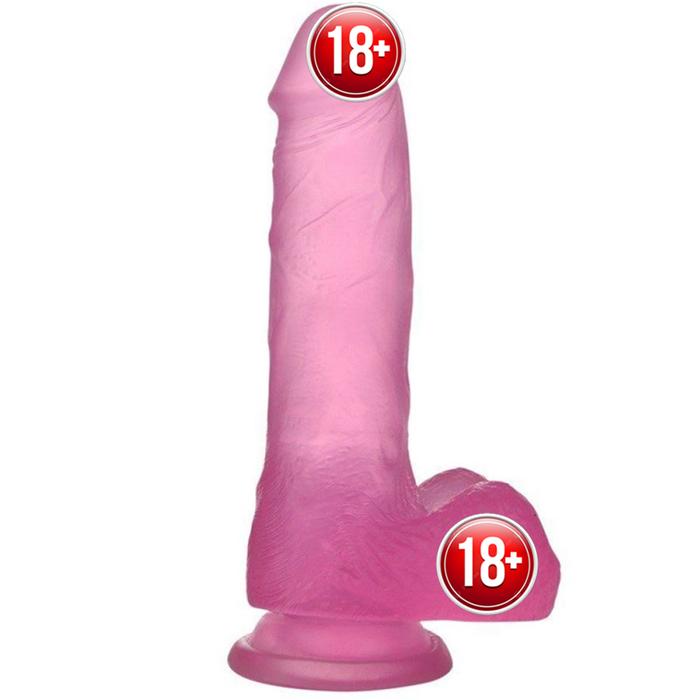 Lovetoy Jelly Studs Pink Dildo Medium 17 cm Jel Penis LV3101