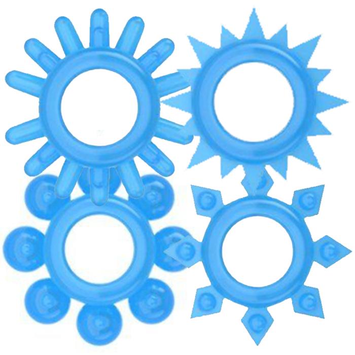 Lovetoy Lumino Play 4'lü Penis Halkası Set LV343011
