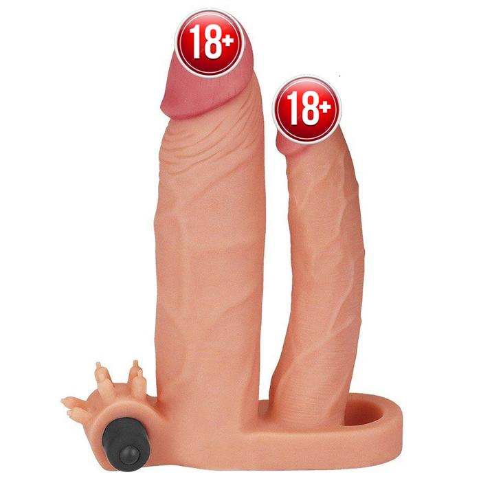 Lovetoy Pleasure X-Tender Çift Taraflı Titreşimli Penis Kılıfı LV314100