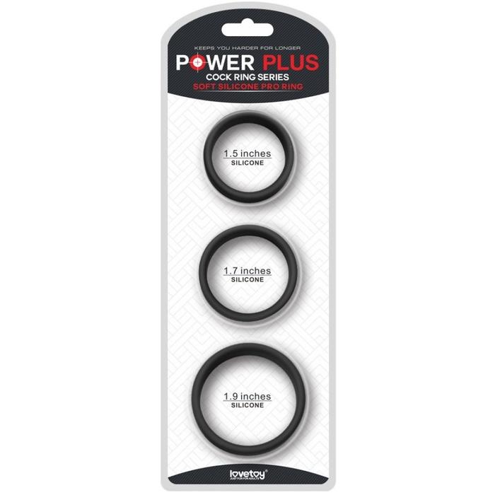 Lovetoy Power Plus Soft Silicone Pro Ring Penis Halkası Seti LV443002