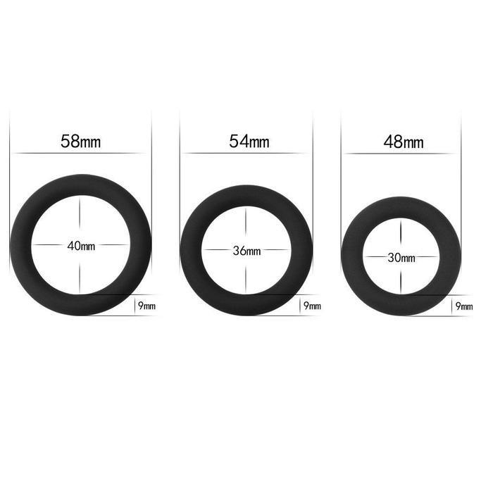 Lovetoy Power Plus Soft Silicone Snug Ring Penis Halkası Seti LV443001