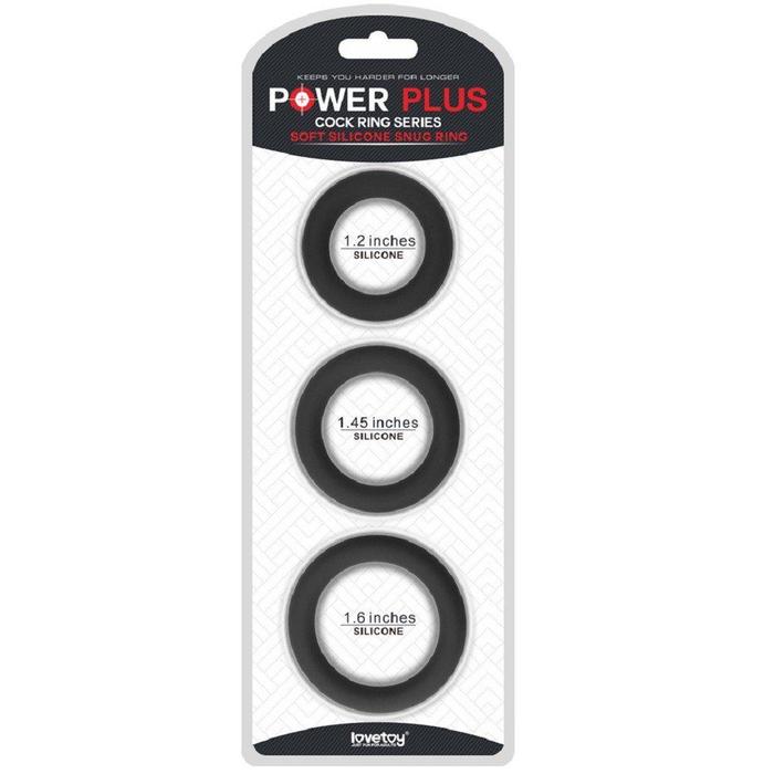 Lovetoy Power Plus Soft Silicone Snug Ring Penis Halkası Seti LV443001