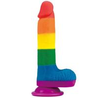 Lovetoy Prider Dildo 23 cm Renkli Soft Doku Realistik Penis LV410028