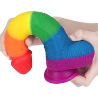 Lovetoy Prider Dildo 23 cm Renkli Soft Doku Realistik Penis LV410028