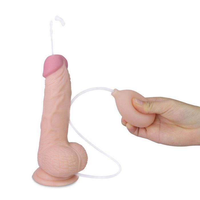 Lovetoy Soft Ejaculation Cock With Ball Dildo Boşalabilir Penis 23 cm LV316003