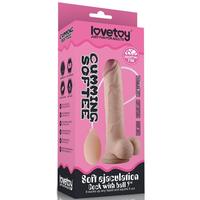 Lovetoy Soft Ejaculation Cock With Ball Dildo Boşalabilir Penis 23 cm LV316003