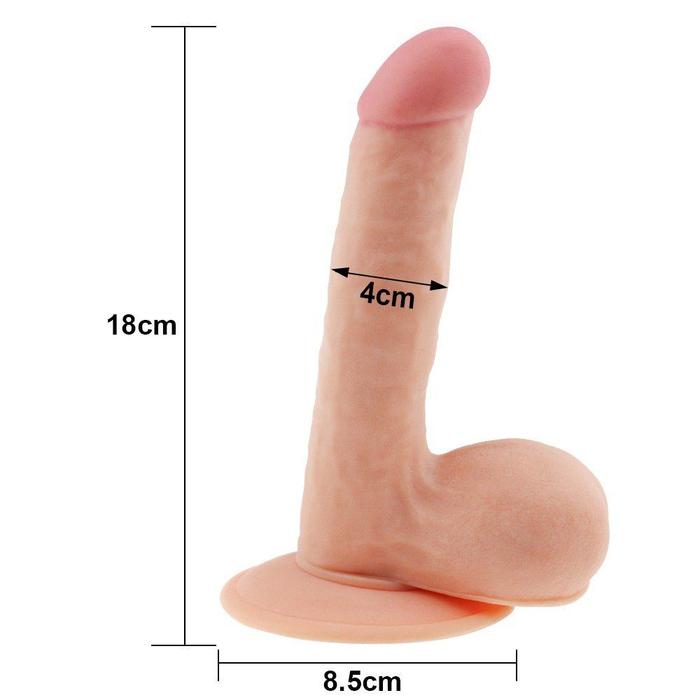 Lovetoy The Ultra Soft Dude Dildo 18 cm Realistik Penis LV1083