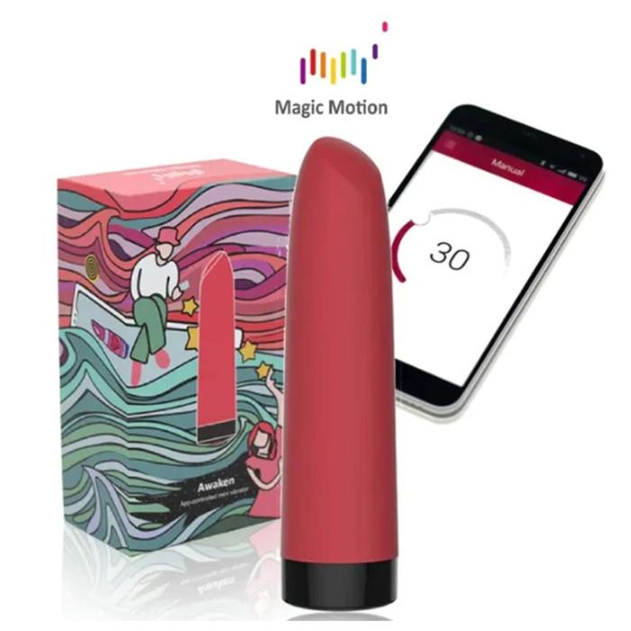 Magic Motion Awaken Uygulama Kontrollü Mini Vibratör Kırmızı
