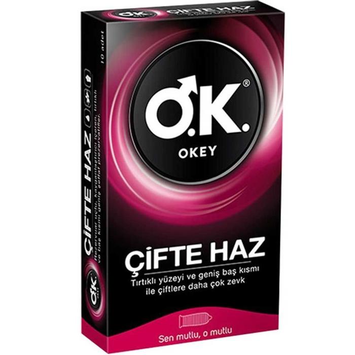 Okey Çift Haz 10'lu Prezervatif Kondom