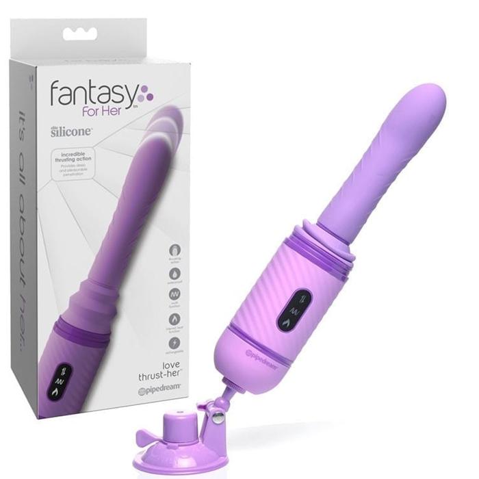 Pipedream Fantasy For Her Love Thrust-Her Silikon Şarj Edilebilir İtme Vibratörü