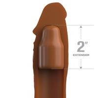Pipedream Fantasy X-Tensions Elite 2'' Silicone Brown Penis Sleeve