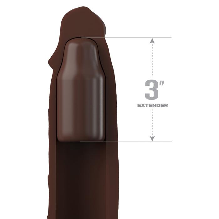 Pipedream Fantasy X-Tensions Elite 3'' Longer Brown Penis Kılıfı