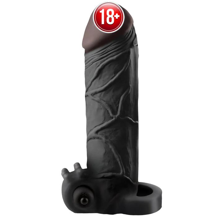Pipedream Fantasy X-Tensions Vibrating Real Feel 2'' Zenci Titreşimli Penis Kılıfı